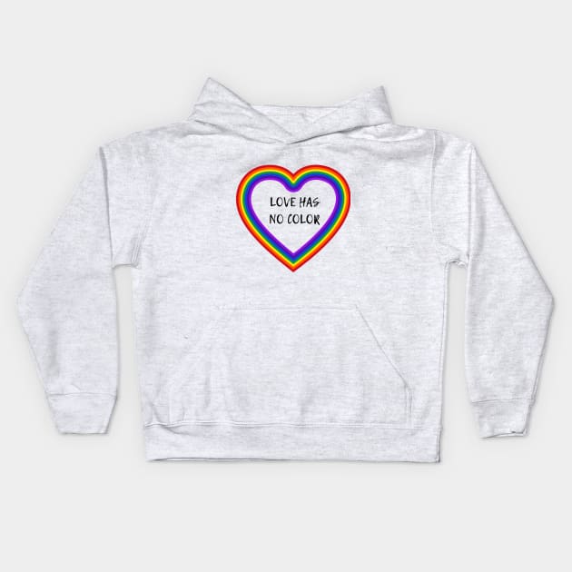 Love has no color Kids Hoodie by Mainey Magic